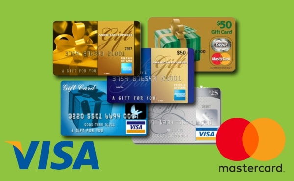 PrepaidGiftBalance Visa Card Mastercard